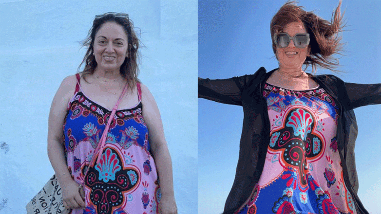 Σοφία Μουτίδου: Σπάνια φωτογραφία με τον σύντροφό της στη Σαντορίνη