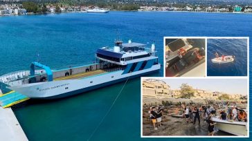 Φέρι Μποτ προσάραξε σε ξέρα στην Εύβοια: Σώοι και οι 150 επιβάτες