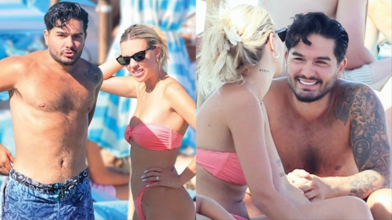 Χρήστος Μάστορας – Γαρυφαλλιά Καληφώνη: Χαλαρώνουν σε γνωστή παραλία της Μυκόνου – Βίντεο