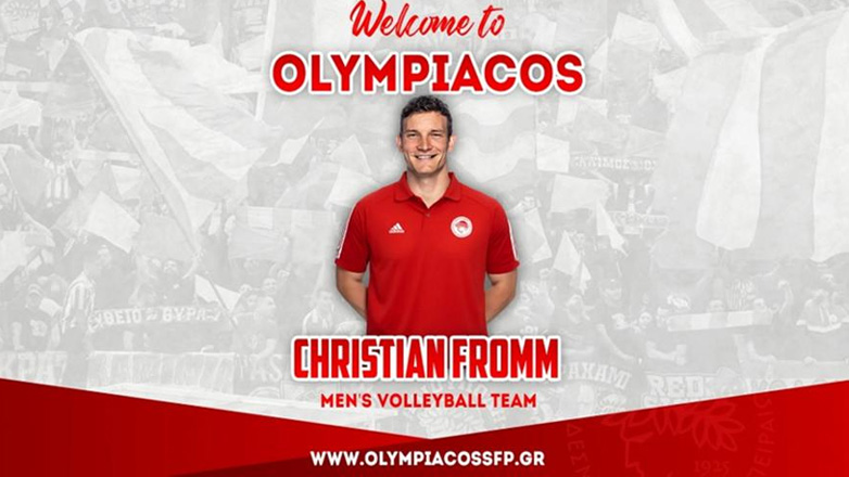 Βόλεϊ: Επέστρεψε στον Ολυμπιακό ο Κρίστιαν Φρομ