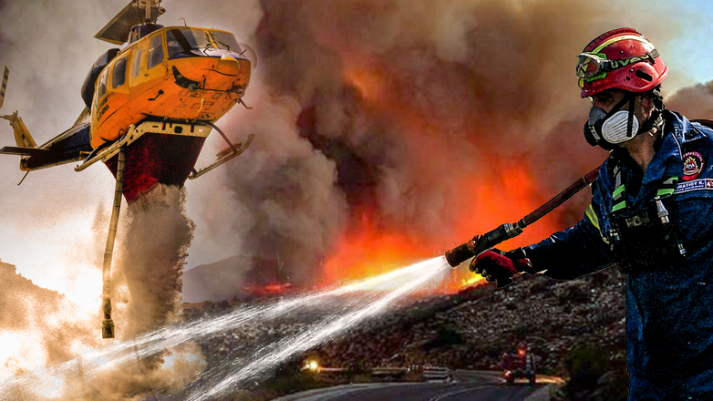 Μπαράζ μηνυμάτων 112 για τη φωτιά στη Ζάκυνθο