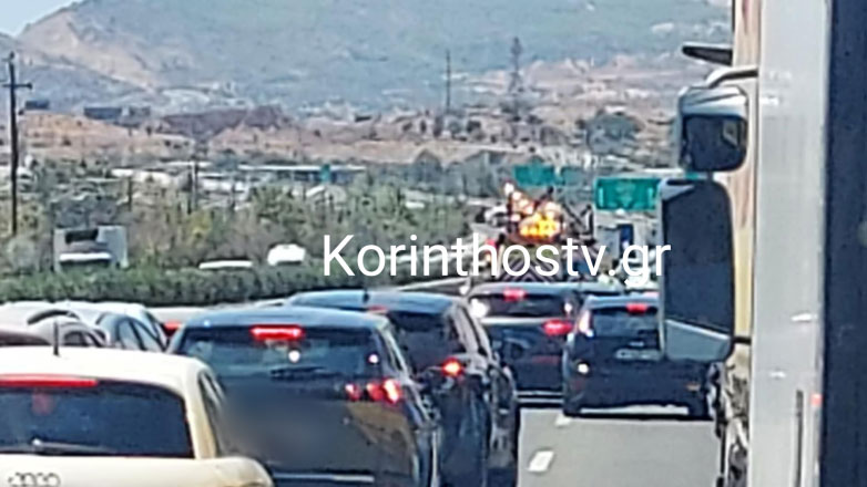 Εκτροπή φορτηγού στην Εθνική Οδό