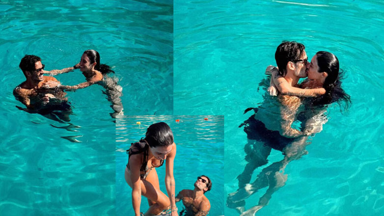 Γιώργος Καράβας – Ραφαέλα Ψαρρού: Τρυφερά φιλιά και παιχνίδια στα Σύβοτα