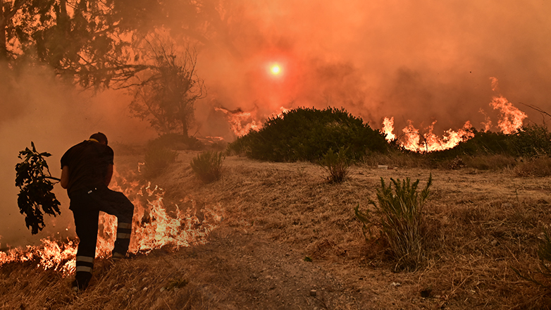 Λέσβος: Νέα φωτιά στην περιοχή της Φιλίας