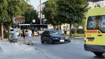 Τροχαίο στο κέντρο της Λάρισας – Στο Νοσοκομείο μητέρα με το παιδί της