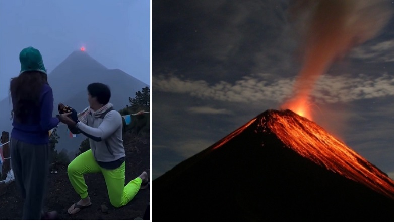 Της έκανε πρόταση γάμου και … εξερράγη το ηφαίστειο