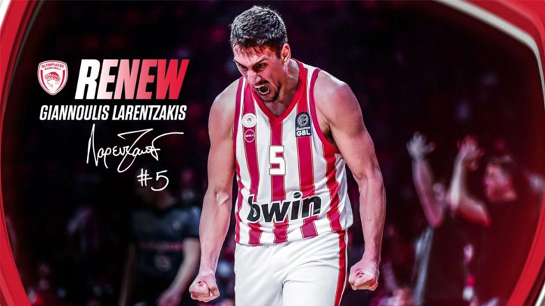 Στον Ολυμπιακό μέχρι το 2028 ο Λαρεντζάκης