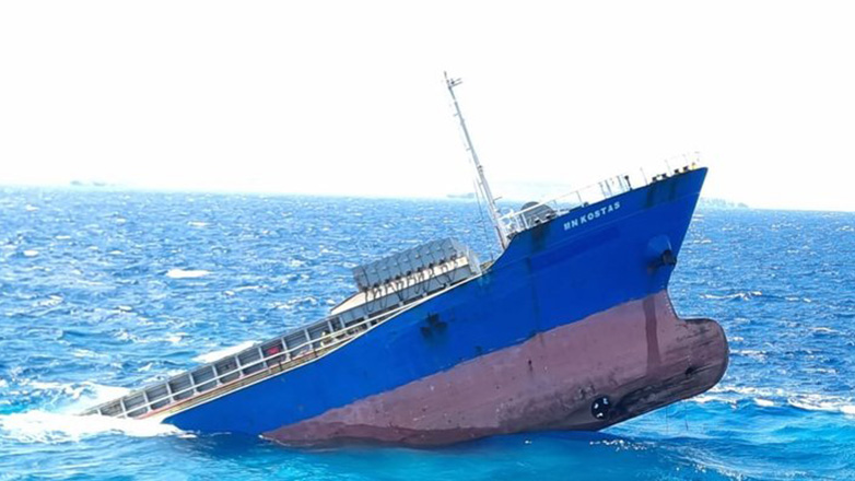 Βυθίστηκε φορτηγό πλοίο ανοιχτά της Σητείας