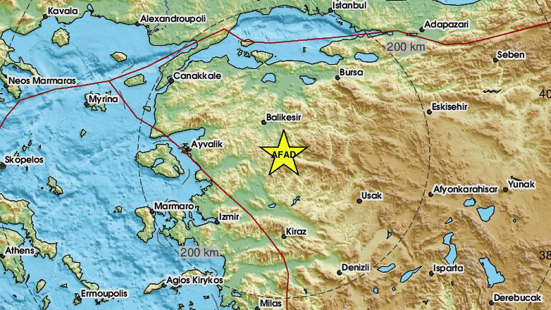 Σεισμός 4,4 Ρίχτερ στην Τουρκία