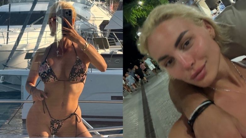 Αλεξάνδρα Παναγιώταρου: Αγκαλιά με τον σύντροφό της, Αλέξανδρο Λυκούδη, σε βραδινή τους έξοδο στην Κεφαλονιά