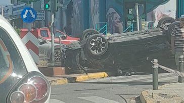 Σοβαρό τροχαίο με ανατροπή οχήματος στην Άνοιξη