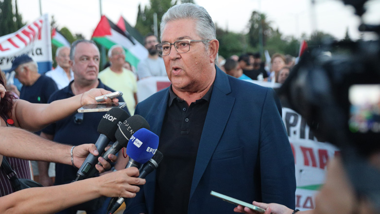 Κουτσούμπας στο συλλαλητήριο για την Παλαιστίνη: Εδώ και τώρα να πάψει κάθε συνεργασία με το κράτος-δολοφόνο