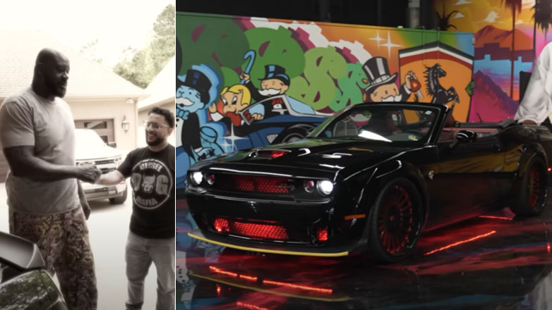 Dodge Challenger Hellcat κάμπριο, δεν υπάρχει – Εκτός αν είσαι ο Shaquille O’Neal (Βίντεο)