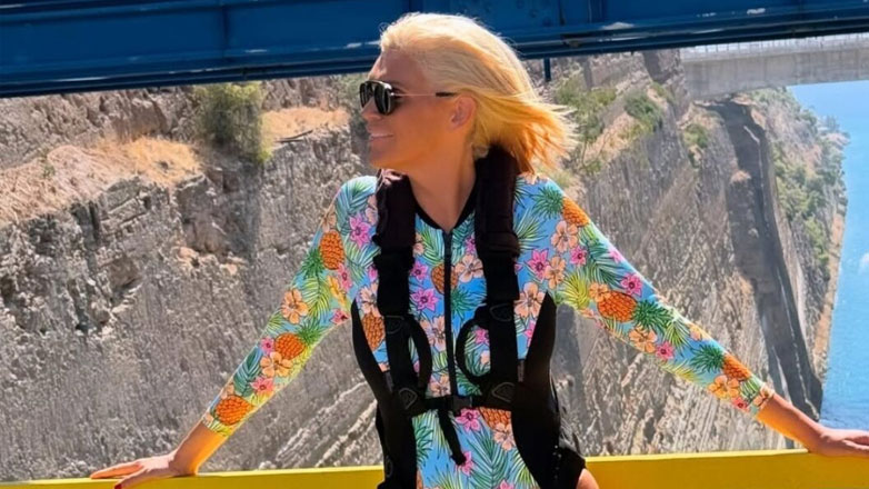 Σάσα Σταμάτη: Έκανε μπάντζι τζάμπινγκ στον Ισθμό της Κορίνθου για 3η φορά – «Αν μπορείς κοίταξε τον φόβο κατάματα»