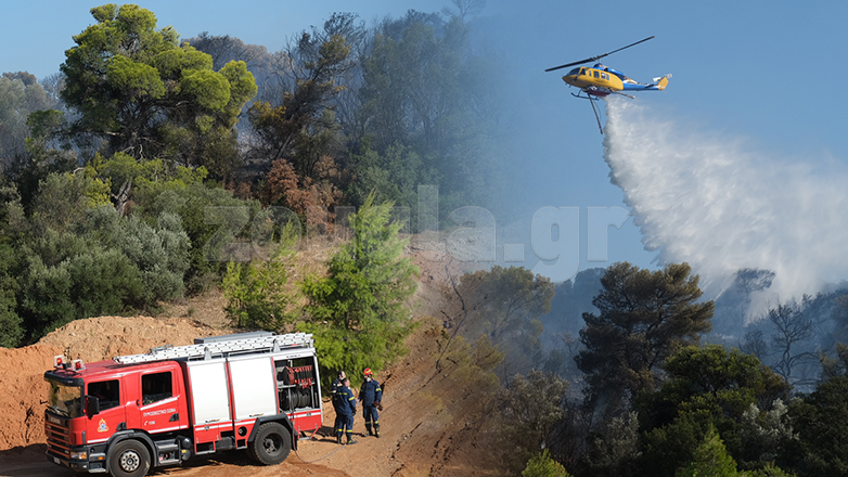 Οριοθετήθηκε η πυρκαγιά στην Παιανία