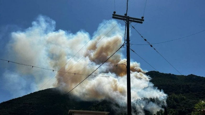 Φωτιά στo Διαβολογέφυρο Τροιζηνίας