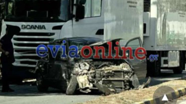 Βίντεο σοκ από την σφοδρή σύγκρουση φορτηγού με αυτοκίνητο στο Σχηματάρι