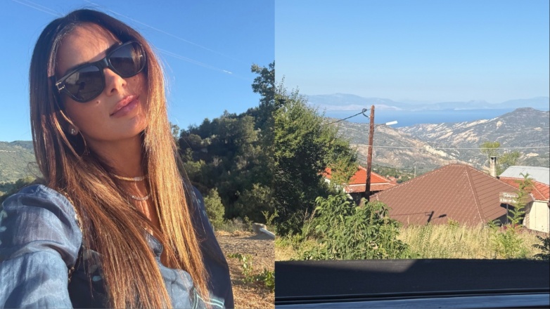 Σταματίνα Τσιμτσιλή: Στα Τρίκαλα Κορινθίας μαζί με τον σύζυγό της, Θέμη Σοφό, και τα τρία παιδιά τους