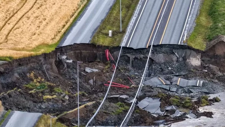 Νορβηγία: Καταστράφηκε τμήμα αυτοκινητόδρομου και σιδηροδρομική γραμμή λόγω κατολίσθησης