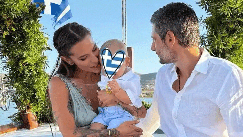 Εριέττα Κούρκουλου – Βύρων Βασιλειάδης: Βάφτισαν τον γιο τους, Λέοντα – Φωτογραφίες