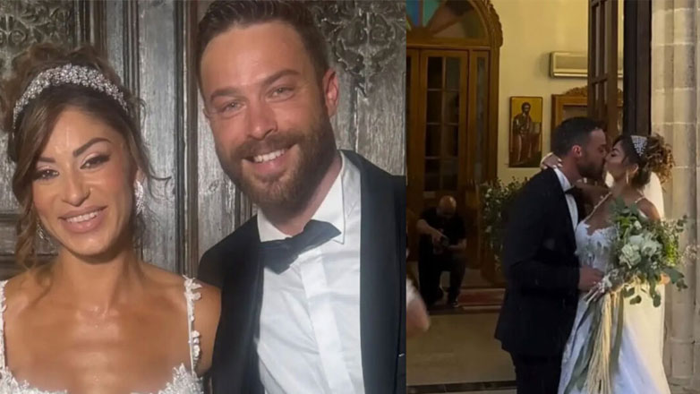 Στέφανος Μιχαήλ & Νάταλι Κάτερ: Η εντυπωσιακή χορευτική είσοδος στη γαμήλια δεξίωση – Βίντεο