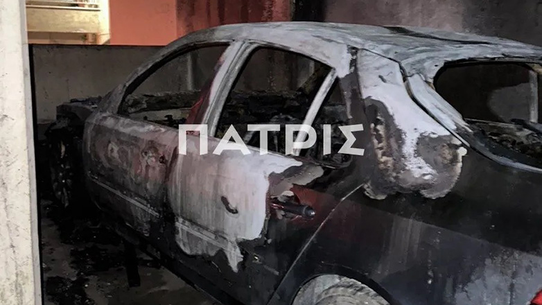 Ηράκλειο: Αναστάτωση από φωτιά σε ΙΧ που βρισκόταν σε πυλωτή