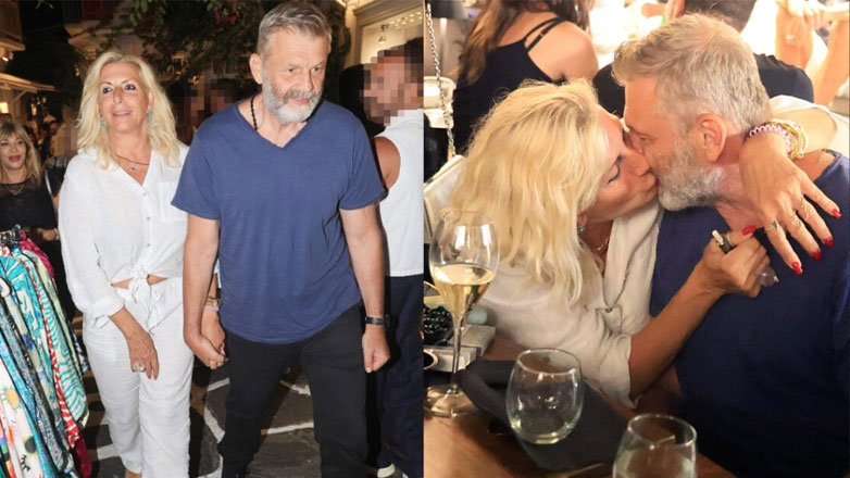 Απόστολος Γκλέτσος: Τα «καυτά» φιλιά στο στόμα με την σύντροφό του, Ιζαμπέλα Αρβανίτη σε γνωστό μαγαζί στη Μύκονο