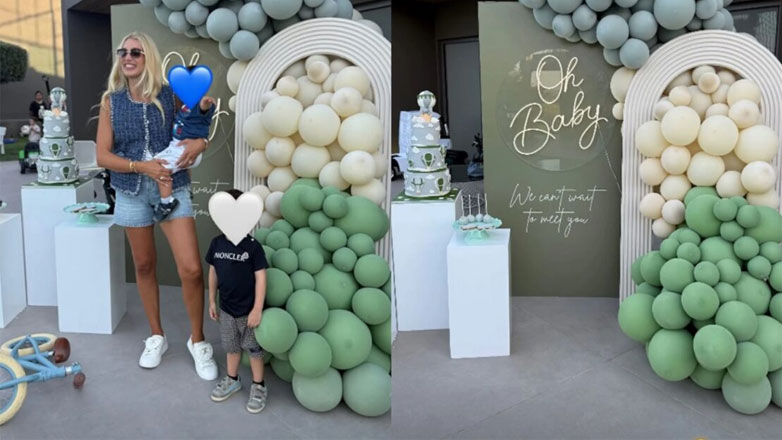 Κωνσταντίνα Σπυροπούλου: Σε baby shower καλής φίλης της μαζί με τους δύο γιους της, Βλάσση και Βασίλη
