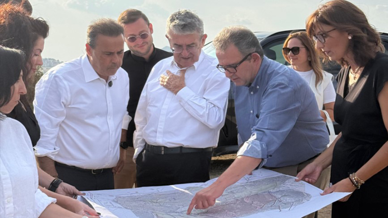 Επίσκεψη Παπασταύρου στο Προστατευτικό Περιαστικό Δάσος του δήμου Παύλου Μελά