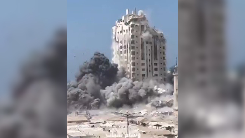 Το Ισραήλ ισοπέδωσε ένα από τα ψηλότερα κτήρια της Γάζας