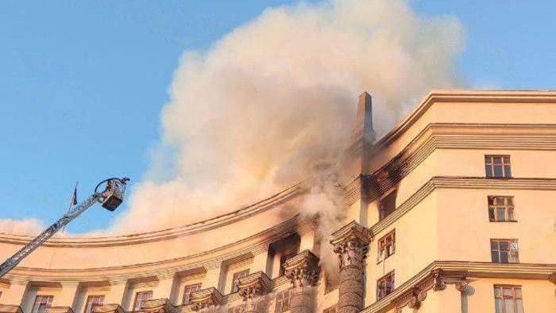 Ουκρανία: Η έδρα της κυβέρνησης επλήγη από τη Ρωσία για πρώτη φορά από την έναρξη του πολέμου