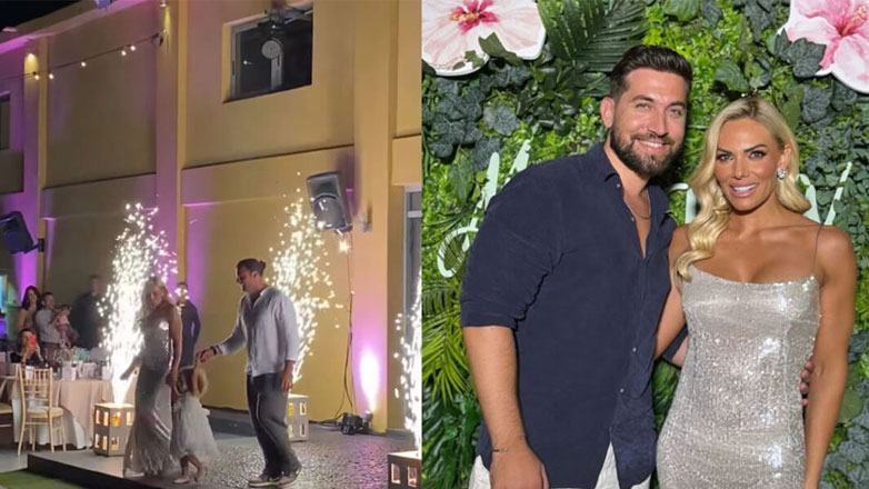 Ιωάννα Μαλέσκου- Κωνσταντίνος Δανιάς: Η εντυπωσιακή είσοδος με την κόρη τους στο πάρτι της βάφτισης!