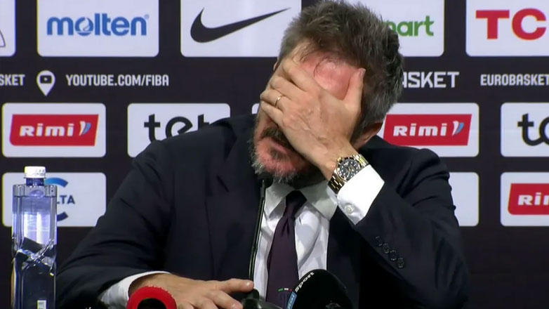Ευρωμπάσκετ: Ο Ποτσέκο παραιτήθηκε από την Ιταλία μετά τον αποκλεισμό από τη Σλοβενία