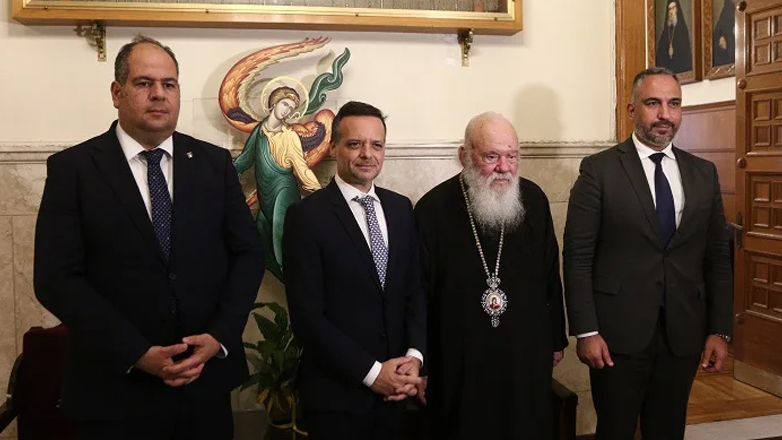 Οι Δήμαρχοι Αθηνών και Βηθλεέμ στον Αρχιεπίσκοπο