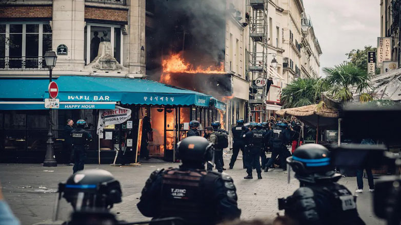 Γαλλία: Στις φλόγες εστιατόριο στο κέντρο του Παρισιού εν μέσω των πανεθνικών διαδηλώσεων