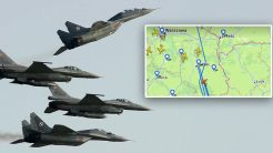 Καταρρίφθηκαν ρωσικά drones από μαχητικά της Πολωνίας