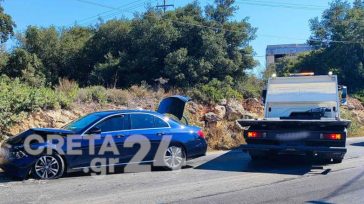 Χανιά: Ταξί προσέκρουσε σε φορτηγό