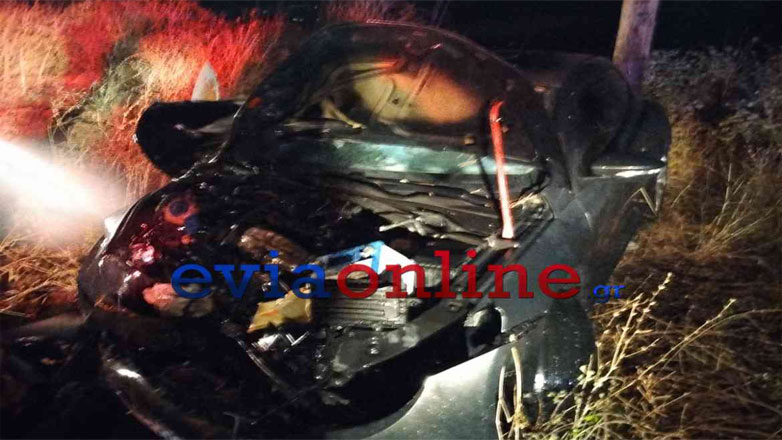 Εύβοια: Αυτοκίνητο έπεσε σε ρεματιά