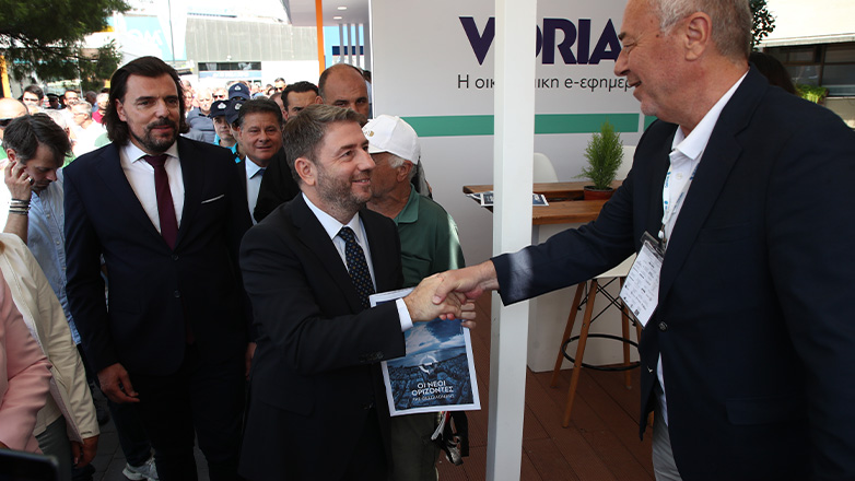 Περιοδεία του Ν. Ανδρουλάκη στα περίπτερα της 89ης Δ. Ε. Θεσσαλονίκης