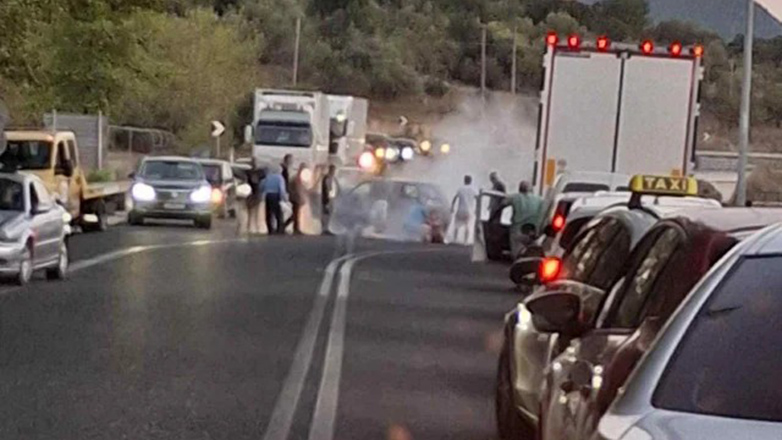 Σύγκρουση οχημάτων στην εθνική οδό Ηγουμενίτσας – Πρέβεζας