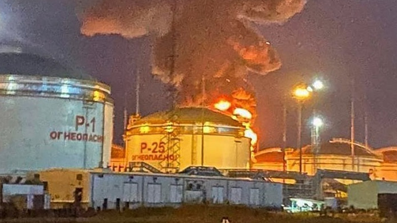 Ουκρανική επίθεση κατά ρωσικού συμπλέγματος διυλιστηρίων