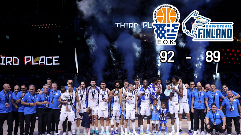 «Χάλκινη» η Εθνική, 92-89 την Φινλανδία