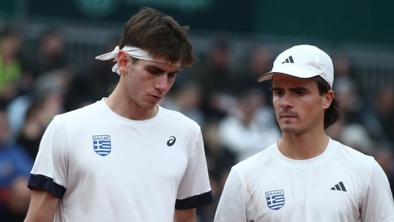 Davis Cup: Ήττα στο διπλό για τους Έλληνες και προβάδισμα με 2-1 της Βραζιλίας