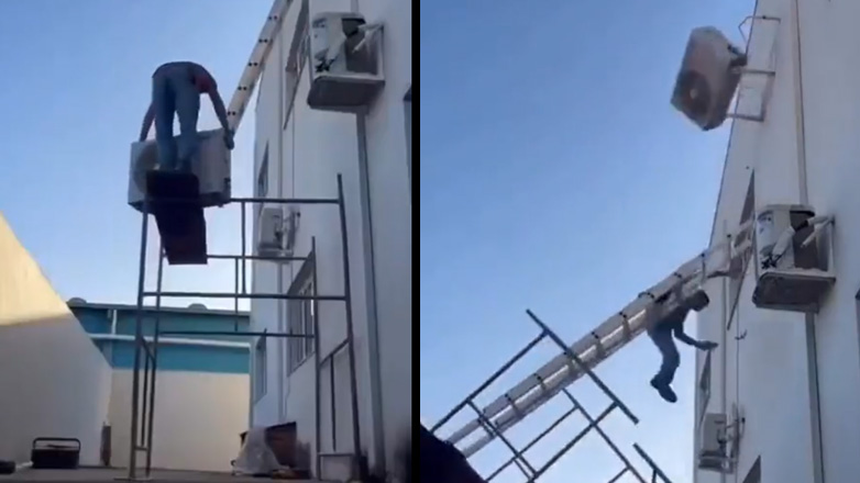 Ήθελε να τοποθετήσει το κλιματιστικό μόνος του