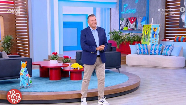 Γιώργος Λιάγκας: Πρεμιέρα για το Πρωινό ΑΝΤ1 σε ανανεωμένο πλατό και νέα ώρα