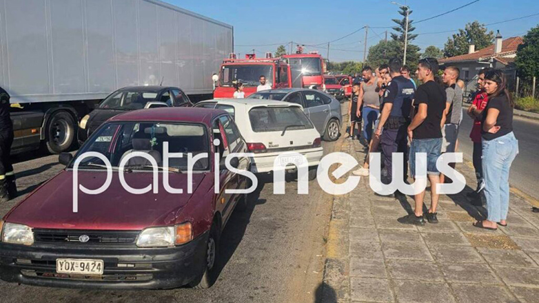 Πύργος Ηλείας: Τροχαίο με 4 οχήματα να συγκρούονται μεταξύ τους