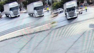 Βίντεο – ντοκουμέντο: H στιγμή της σφοδρής σύγκρουσης μοτοσικλέτας με νταλίκα