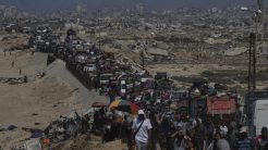 Η μεγάλη φυγή των Παλαιστινίων από την πόλη της Γάζας