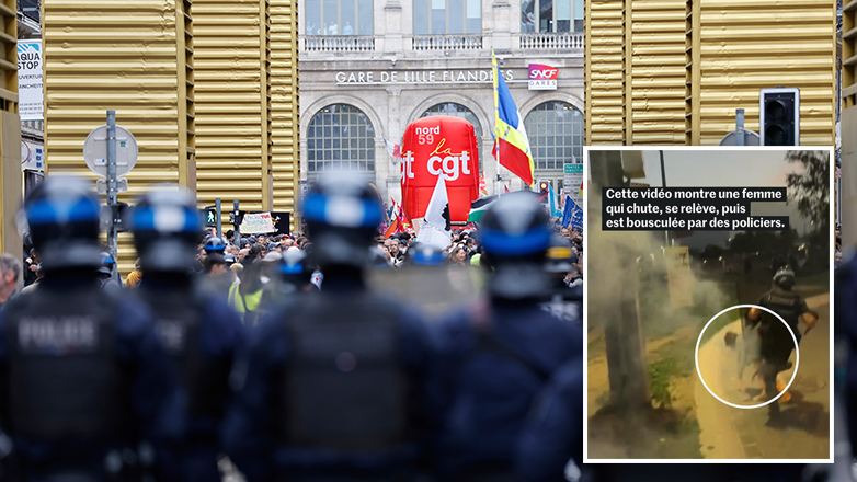 Βαρβαρότητες Γάλλων αστυνομικών κατά διαδηλωτών – Βίντεο