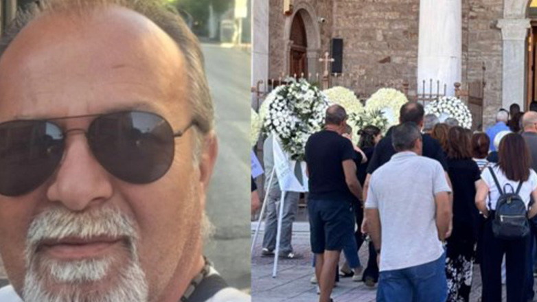 Γιώργος Παυλάκης: Θλίψη και οδύνη στην κηδεία του καμεραμάν του ΑΝΤ1